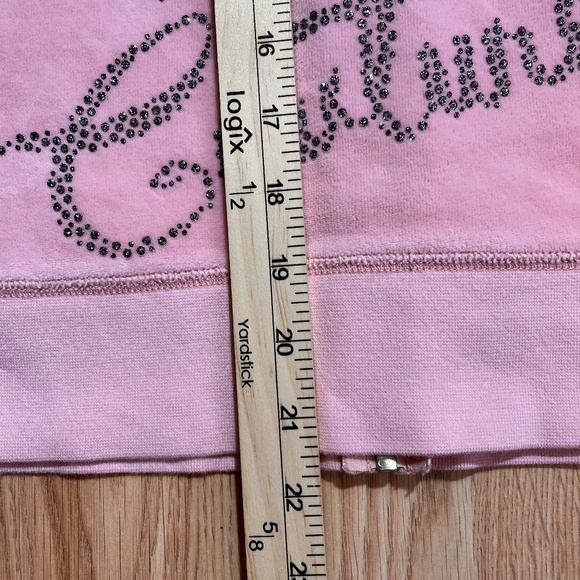 Juicy Couture Large Pink Full Zip Sweatshirt Hoodie - Picture 2 of 5